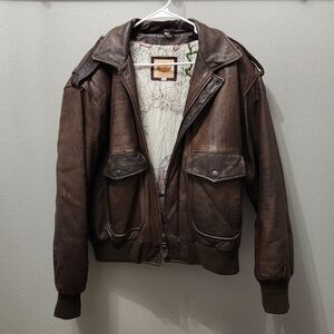 Vintage Hard Rock Cafe Save the Planet Leather Jacket